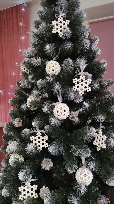 Yeni il oyuncaqları və bəzəkləri: Məhsul: əl istehsalı şam ağacı bəzəkləri Təsvir: - Kristal kəsimli — 5