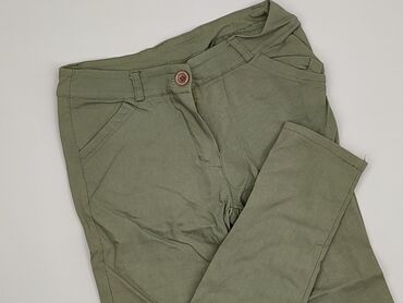 massimo dutti biale spodnie: Material trousers for women, size S (EU 36)