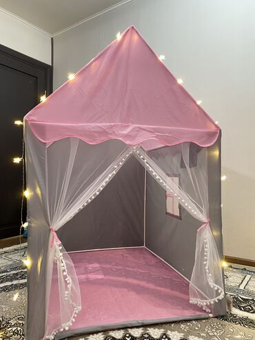 игрушки палатка: Детская палатка с гирляндой⛺️ высота 1,4 метр лучший подарок для