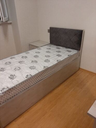 yataq mebeller: Двуспальная кровать, Без подьемного механизма, Бесплатный матрас, Без выдвижных ящиков, Азербайджан, Ламинат гладкий