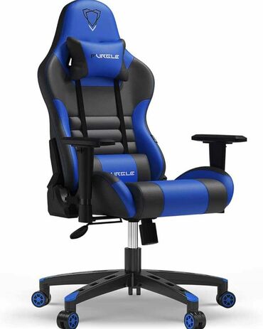 Ofis və oyun kresloları: Yeni, Təkərli, Qolları tənzimlənir, Dəri — 7