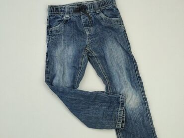 spodnie wysoki stan jeansy: Spodnie jeansowe, 5-6 lat, 116, stan - Dobry