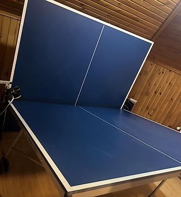 bilardo masasi: Masa tennisı (stol tennis) masası - Rəng: mavi oyun səthi, ağ — 1