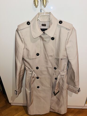 Пальто, Zara, M (EU 38), цвет - Бежевый