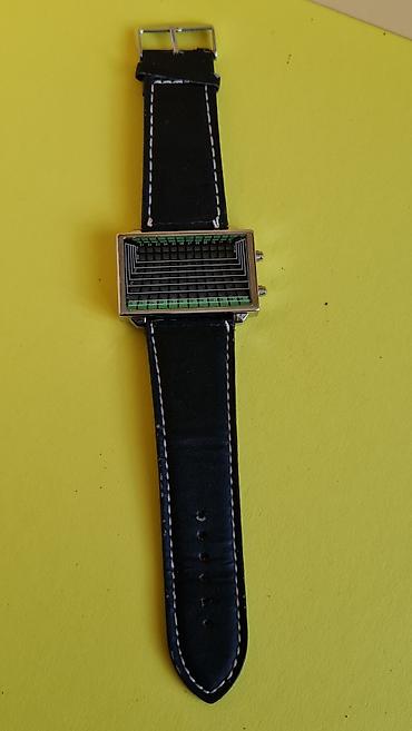 Accessories: LED ručni sat sa pravougaonom kućištem i crnim kožnim kaišem - Ekran at lalafo.rs — 8 Accessories: LED ručni sat sa pravougaonom kućištem i crnim kožnim kaišem - Ekran — 8