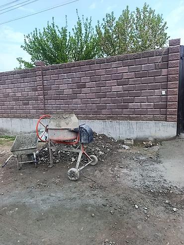пескоблочный: Заборы из пескоблока, Покраска забора — 4
