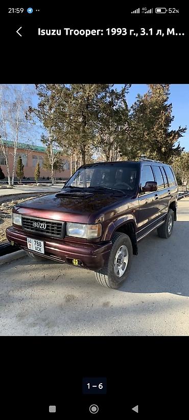 sonata 2025: Isuzu Trooper: 1993 г., 3.1 л, Механика, Бензин, Внедорожник — 3