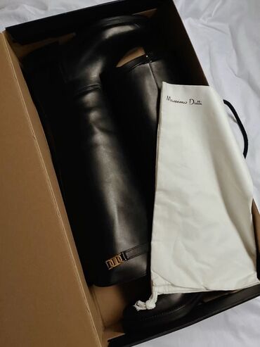 Qadın ayaqqabıları: Massimo Dutti – Leather Riding Boots - Model: Leather Riding Boots