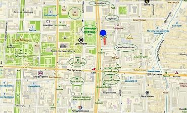 офисы в центре: Аренда офисов, 262 м², В бизнес центре, С видом на горы, 1 линия, С отдельной кухней — 10