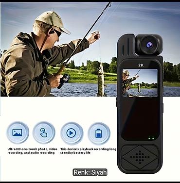dji mikrofon qiymeti: Portativ Ultra-Aydın Spor Qeydiyyatçı – 2K mini kamera Rəng: qara — 4