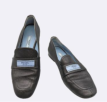 ayaqqabı мокасини: Prada “Milano” qadın loferi. Olchu 39. 800 dollara alinib. Qutusu — 2