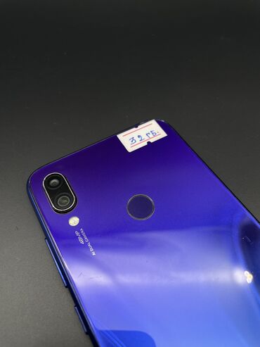 экрана телефона: Xiaomi, Redmi Note 7, Б/у, 32 ГБ, цвет - Синий, 2 SIM