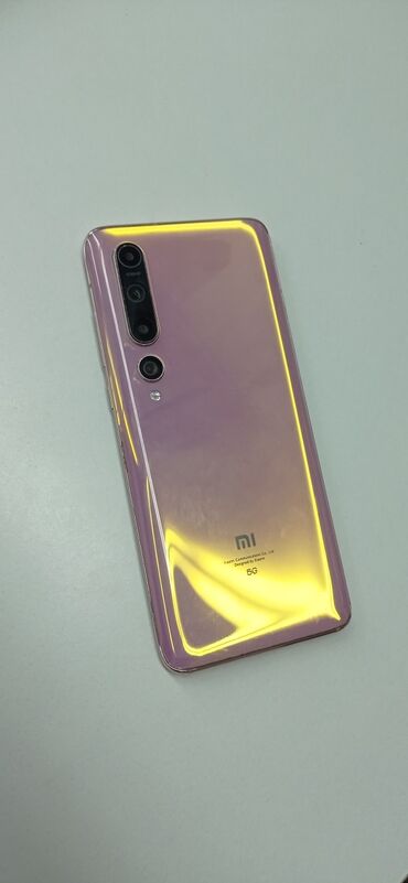 5 поколение: Xiaomi, Mi 10 5G, Б/у, 256 ГБ, цвет - Розовый, 1 SIM