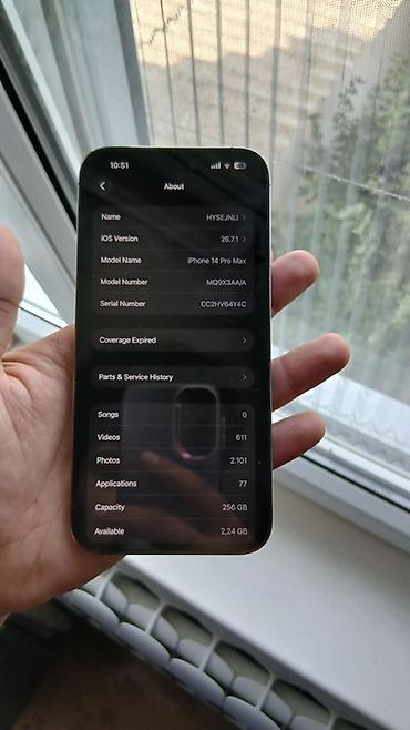 tornado muhafizə фото: IPhone 14 Pro Max, 256 GB, Deep Purple, Simsiz şarj, Face ID, Sənədlərlə — 6