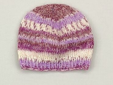 liliowa czapka zimowa: Czapeczka, stan - Dobry
