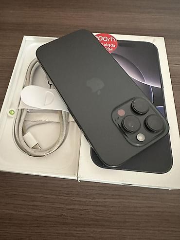 IPhone 16 Pro, 128 GB, Black Titanium, Face ID