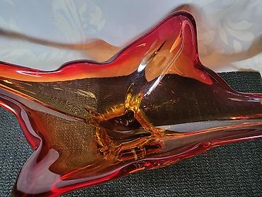 Ostali antikviteti: Cinija murano 1950 do 1960 god. -Sommerso -rucni rad. Murano cinija — 10