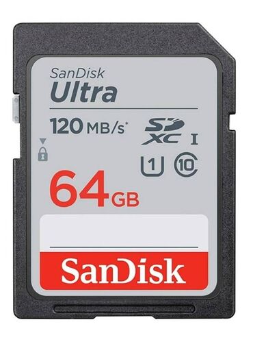 bakcell data kart: SanDisk Ultra 64GB 120MB/s yaddaş kartı. Full HD video üçün uygundur