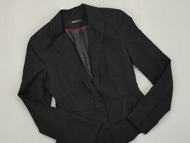 Blazer, jacket, XS (EU 34), stan - Bardzo dobry, wzór - Jednolity kolor, kolor - Czarny