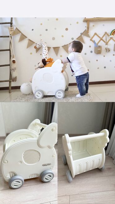Другие товары для детей: Многофункциональный ящик на колесах 3в1 - Ходунки детские выполнены