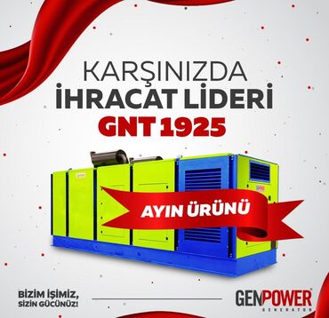 Generatorlar: Yeni Dizel Generator GenPower, Pulsuz çatdırılma, Rayonlara çatdırılma, Zəmanətli