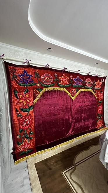 ковры для стен: Туш кийиз Большой декоративный настенный ковёр/шторка с вышивкой - — 2