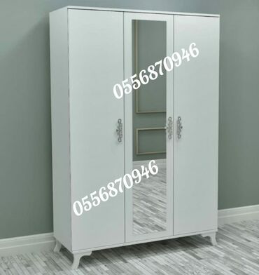 tek dolablar: Новый, Распашной, 3 двери Прямой шкаф, Шифоньер, Азербайджан