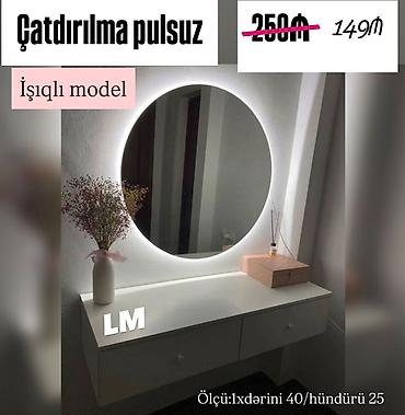 Yeni termolar – işıqlı model - Dairəvi LED işıqlı güzgü, yumşaq və lalafo.az -da Yeni termolar – işıqlı model - Dairəvi LED işıqlı güzgü, yumşaq və