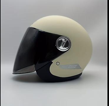 Motonəqliyyat: Moto dəbilqə – açıq üzlü, vizorlu model - Dizayn: Retro üslubda açıq — 7