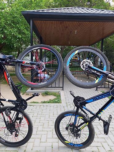 İdman velosipedləri: Bmx 26-lıq velosiped satılır qırmızı qara qarışığ rəng üstündə miqalja — 4