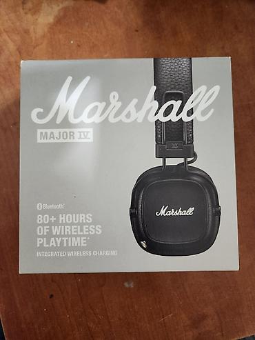iphone xs kreditle: Yeni Simsiz (Bluetooth) Qulaqcıqlar, Marshall, rəng - Qara — 2