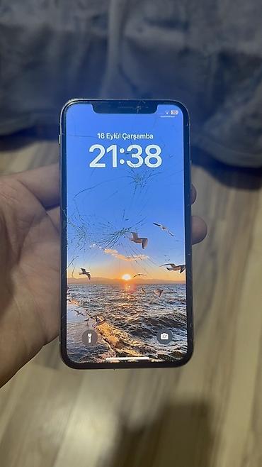 kohnə komputerlərin alışı: IPhone X, 64 GB, Gümüşü, Qırıq — 1
