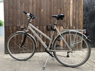 велосипедный звонок: Велосипед германский Алюминиевая рама Все подвесные smimano В