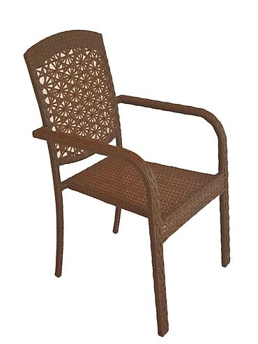 armut koltuk: № 983 Məhsulun adı: Bağ üçün stul Zili Rattan Sakura, qəhvəyi — 1
