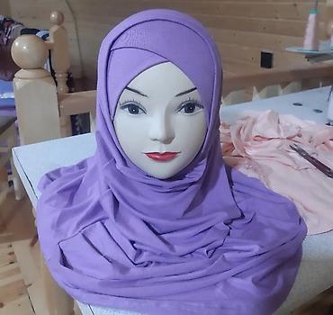 Hicab: Qadınlar üçün hazır hicab və tərban dəstləri - Model: hazır bağlamalı — 3