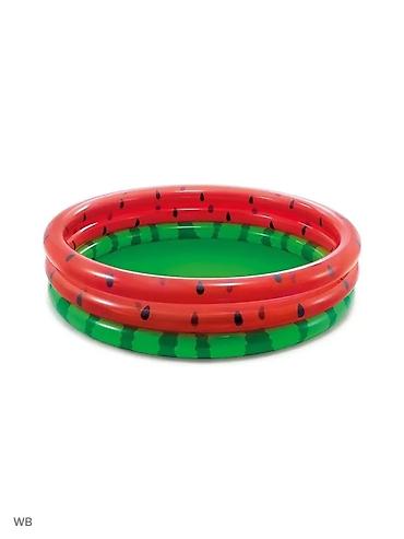 сухой бассеин: Детский надувной бассейн INTEX “Арбуз” 🍉 168×38 см | 581 л Яркий и — 3