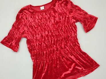 bluzka kopertowa czerwona: Bluzka, Lindex, 14 lat, 158-164 cm, stan - Bardzo dobry