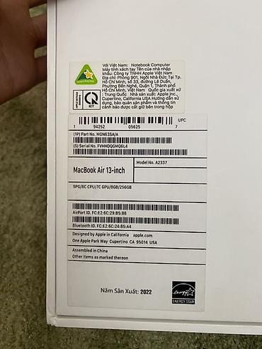 Ноутбуки Apple (MacBook): MacBook Air 13.3" Продаю MacBook Air M1 (2020) • Чип Apple M1 • at lalafo.kg — 10 Ноутбуки Apple (MacBook): MacBook Air 13.3" Продаю MacBook Air M1 (2020) • Чип Apple M1 • — 10
