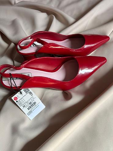Туфли: Туфли, 38, Zara, Новый, цвет - Красный, Самовывоз — 13