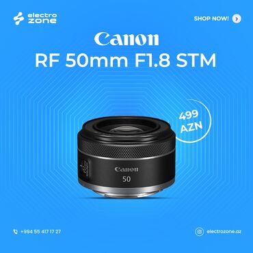 Obyektivlər və filtrləri: Canon RF 50mm f1.8 STM hal-hazırda stockda var ✅️ çatdırılma