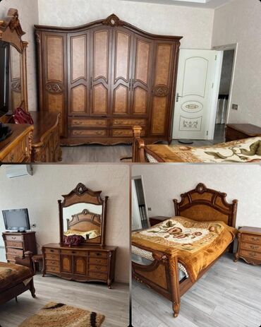 Yataq otağı dəstləri: İkinəfərlik çarpayı, Dolab, Termo, 2 tumba, İşlənmiş