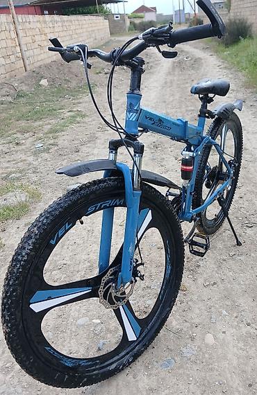 velosipedler satisi: Velosiped – dağ/şosse üçün hibrid tipli, qatlanan gövdəli model — 5