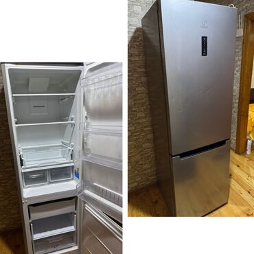 Soyuducular: İşlənmiş 2 qapılı Indesit Soyuducu Satılır, rəng - Boz
