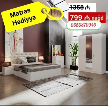 Yataq otağı dəstləri: İkinəfərlik çarpayı, Dolab, 2 tumba, Termo, Azərbaycan, Yeni -da lalafo.az — 11 Yataq otağı dəstləri: İkinəfərlik çarpayı, Dolab, 2 tumba, Termo, Azərbaycan, Yeni — 11