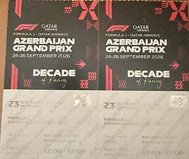 yolka sekileri: Formula 1 Baku 🏎️ -Paket formasinda biletler mövcuddur -23-24-25-26 — 4