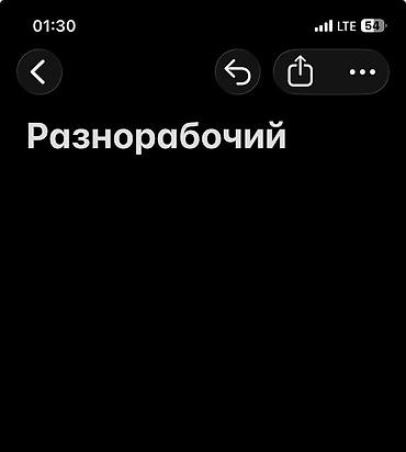Услуги разнорабочего Выполняю широкий спектр работ: -
