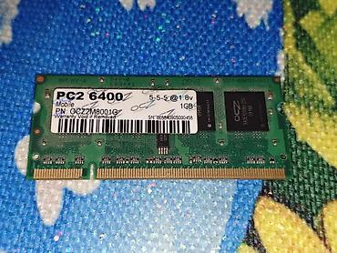 OCZ PC2-6400 SO-DIMM noutbuk operativ yaddaşı - Tutum: 1 GB - Növ lalafo.az -da OCZ PC2-6400 SO-DIMM noutbuk operativ yaddaşı - Tutum: 1 GB - Növ