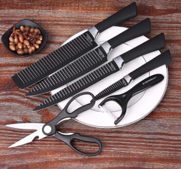 крышка 3: EVERRICH 6 шт / набор кухонных ножей набор Professional Описание Набор