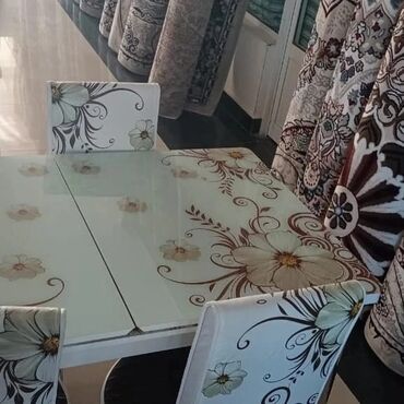 Masa və oturacaq dəstləri: Mətbəx üçün, Yeni, Açılan, Dördbucaq masa, 4 stul — 8