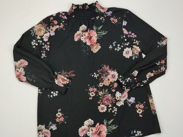 bluzki czarne w kwiaty: Bluzka Damska, M, stan - Dobry